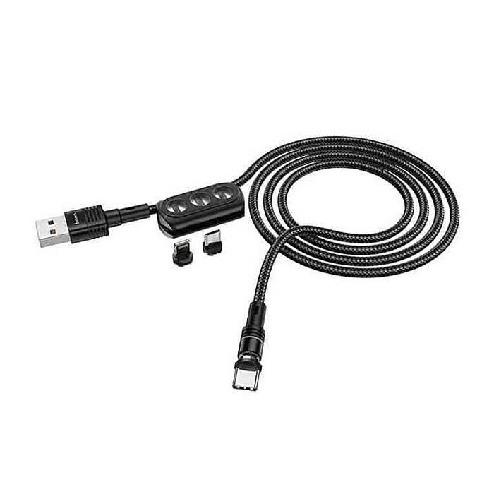 Hoco U98 Sunway 3 in 1 Multi-functional Magnetic Charging Cable